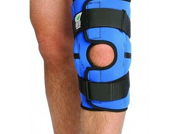 Fixation bandage to reduce the load on the knee joint during exacerbation of osteoarthritis. 